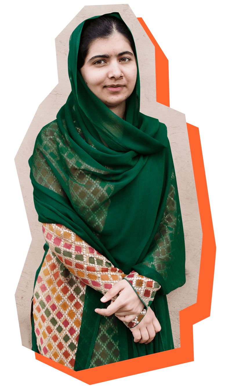 Malala Yousafzai Background PNG Image