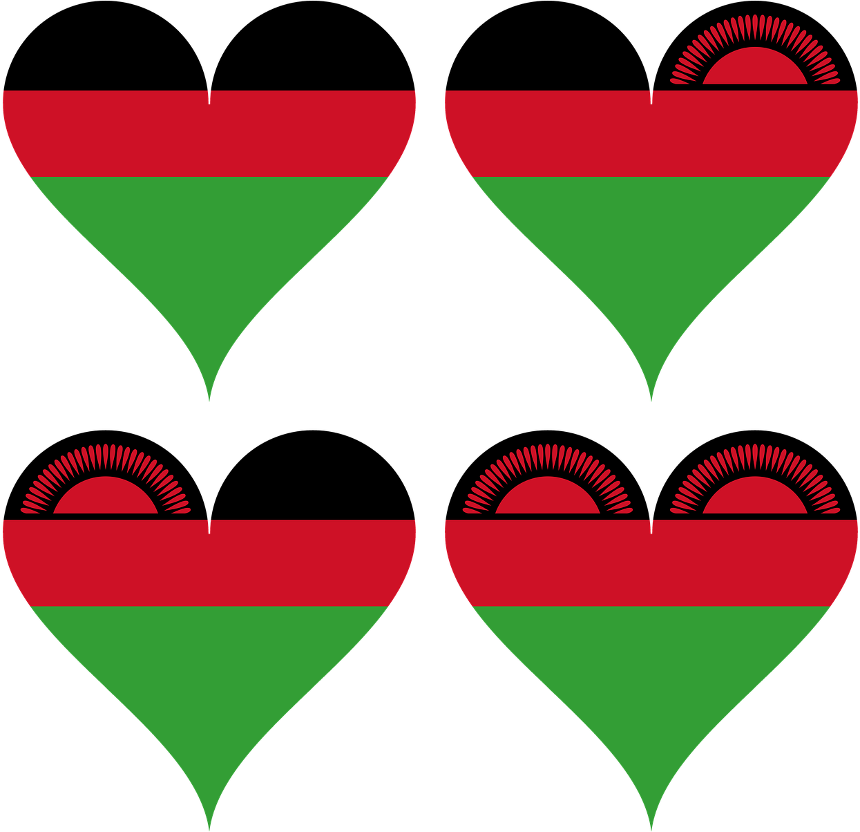 Malawi Flag Background PNG Image