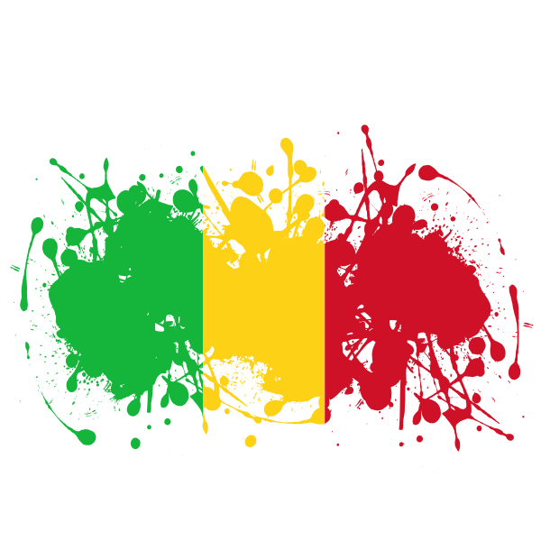 Mali Flag Background PNG Image