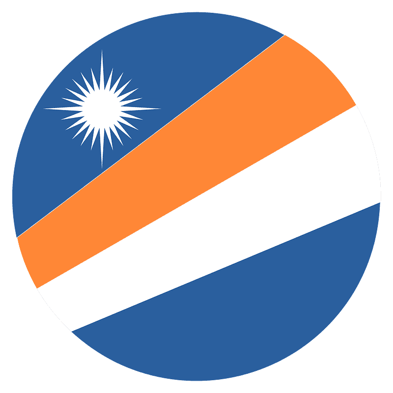Marshall Islands Flag Transparent Background