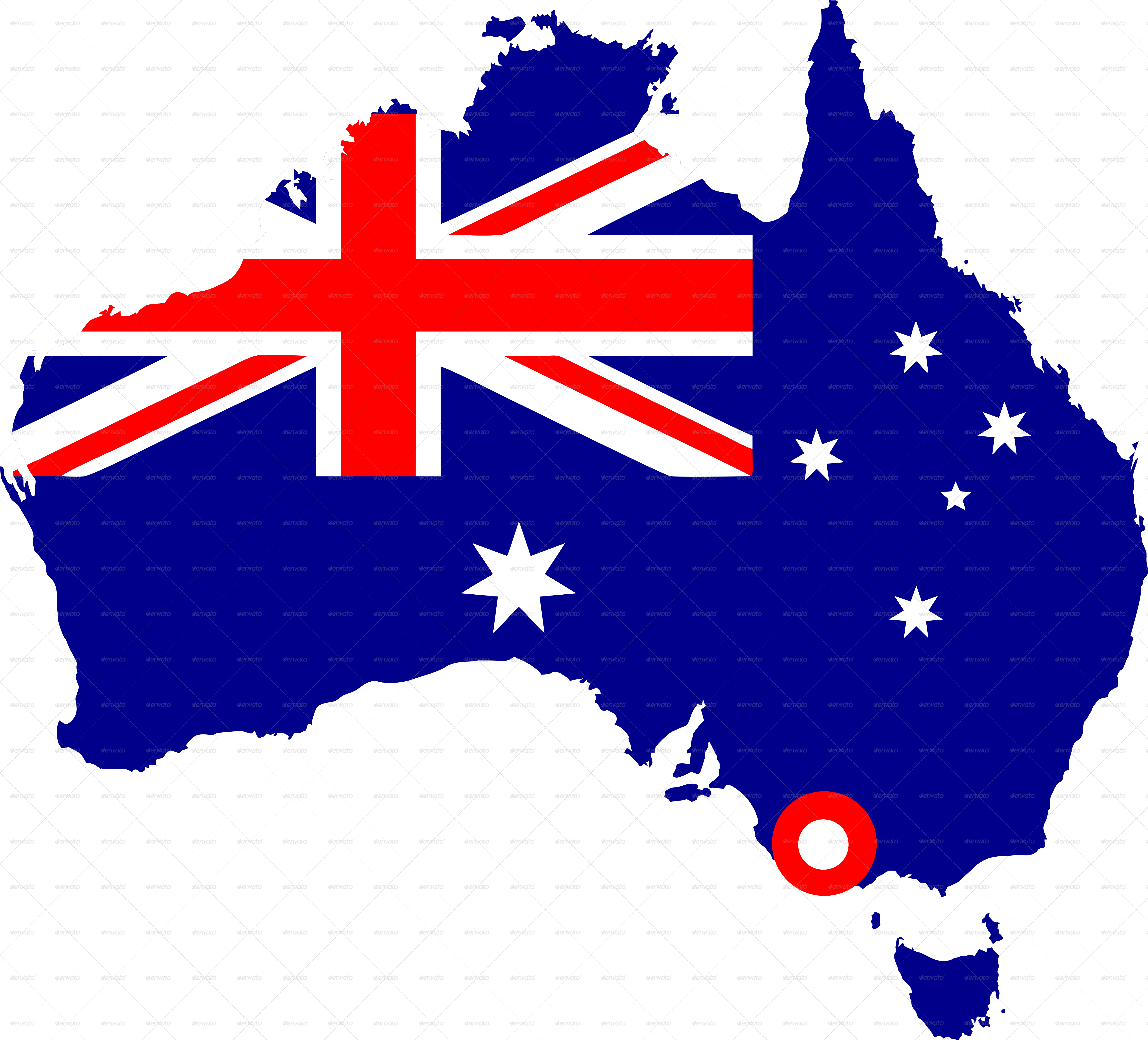 Melbourne Flag PNG Clipart Background