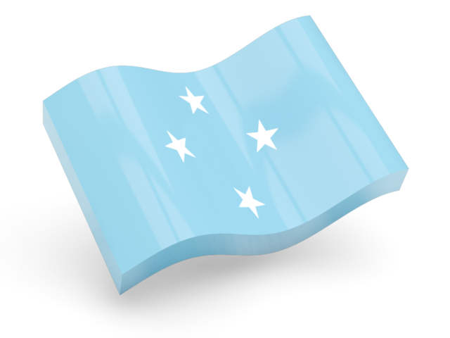 Micronesia Flag Background PNG Image