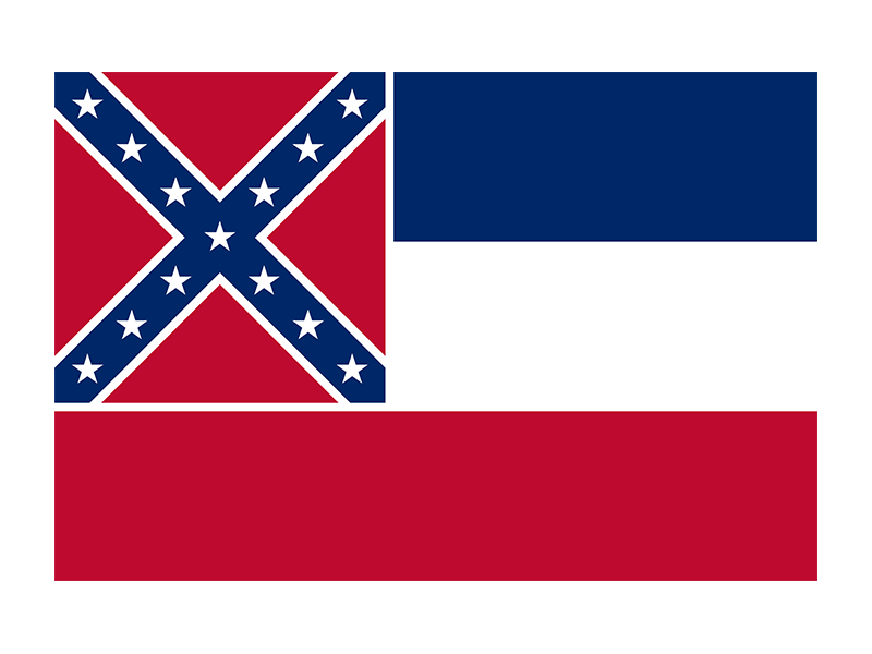 Mississippi Flag Background PNG Image