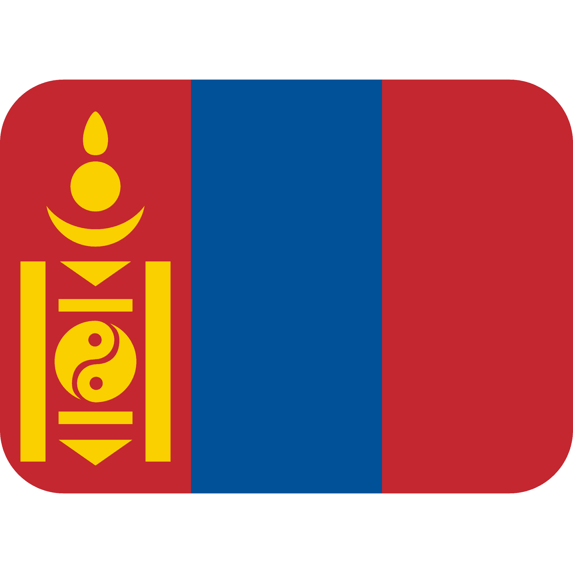 Mongolia Flag No Background