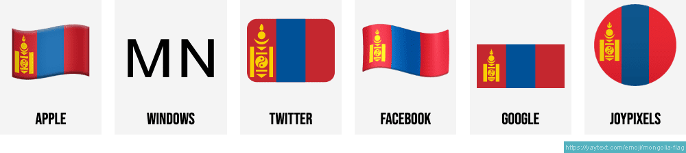 Mongolia Flag Transparent Image