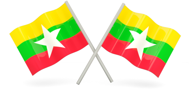 Myanmar Flag PNG Photos