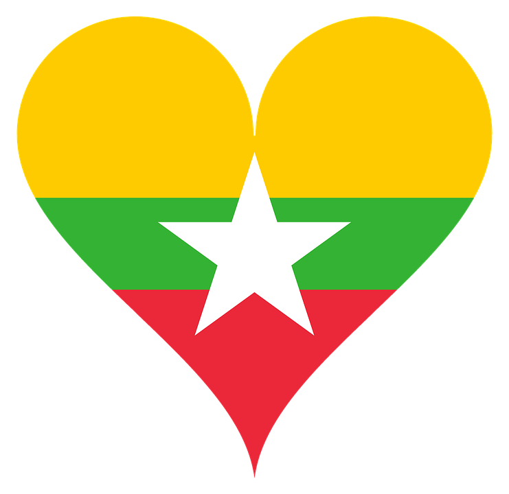 Myanmar Flag PNG Pic Background
