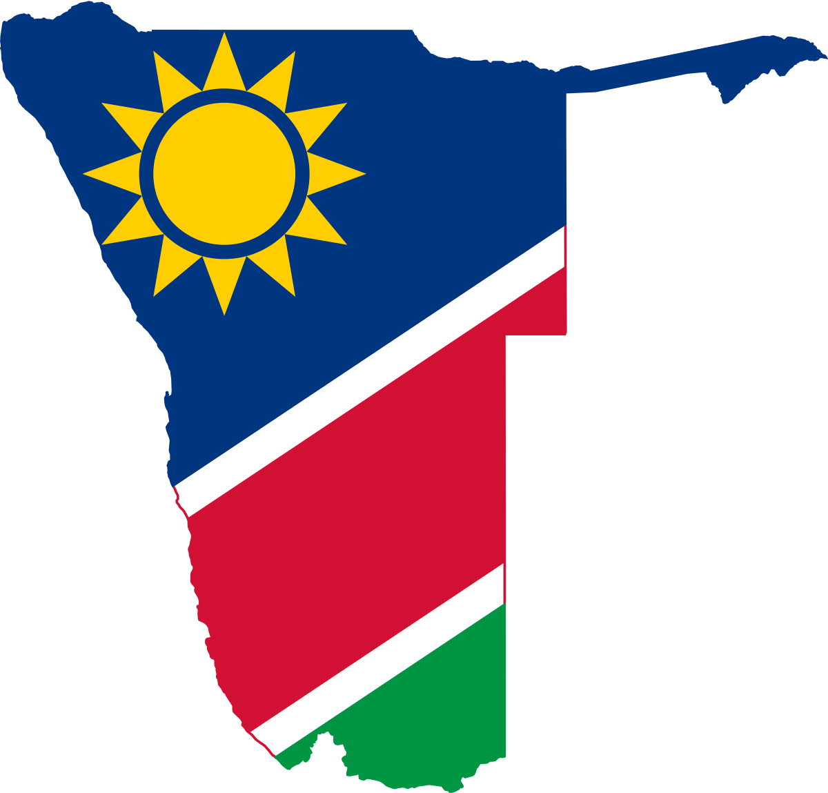 Namibia Flag PNG Clipart Background