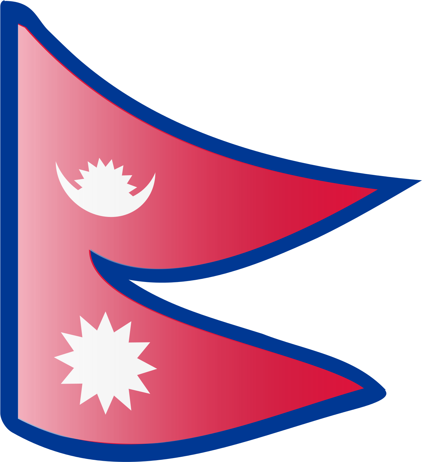 Nepal Flag Transparent Background