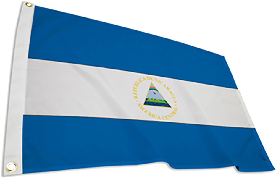 Nicaragua Flag Background PNG Image