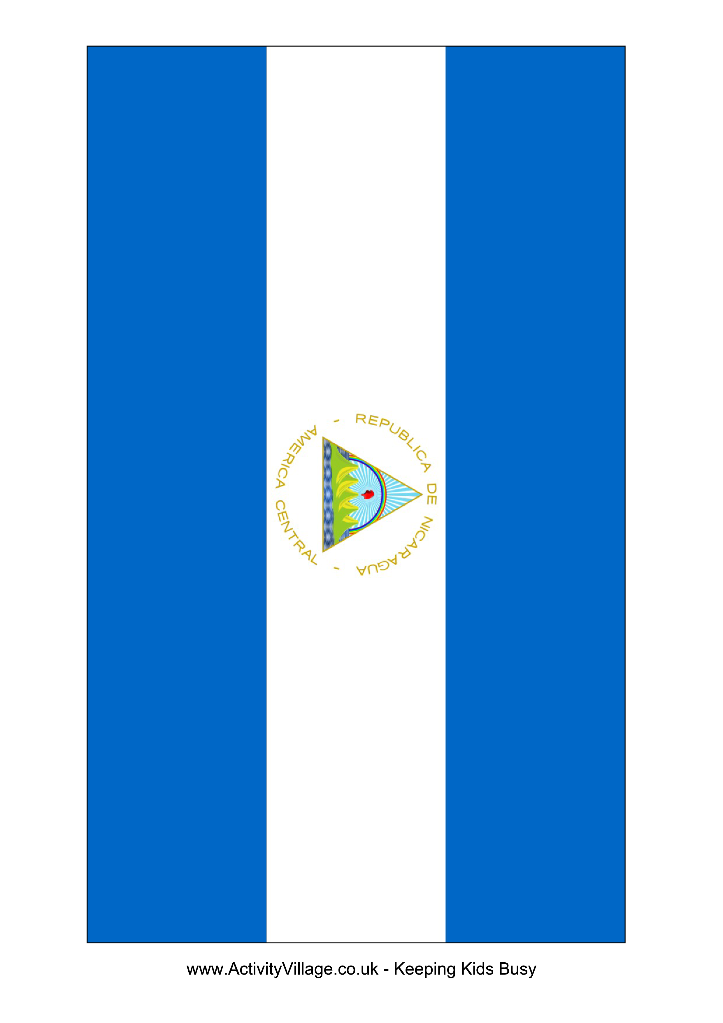 Nicaragua Flag PNG HD Quality