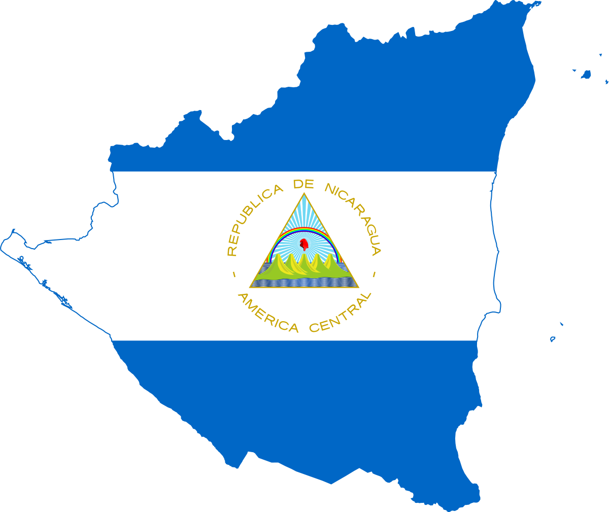 Nicaragua Flag Transparent Free PNG
