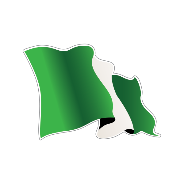 Nigeria Flag Background PNG Image
