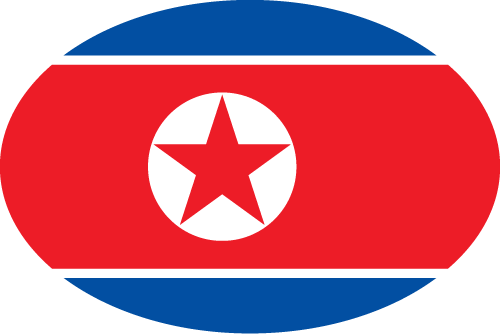 North Korea Flag Background PNG