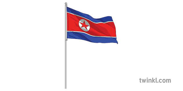 North Korea Flag No Background