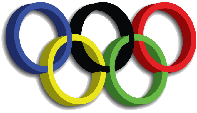 Olympic Flag Background PNG