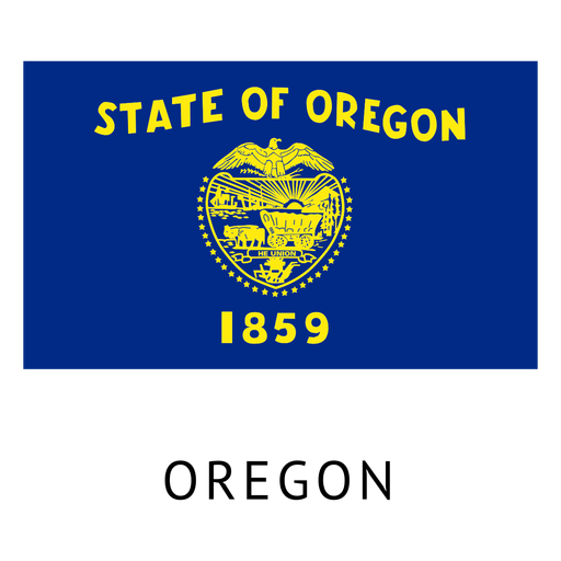 Oregon Flag Background PNG Image