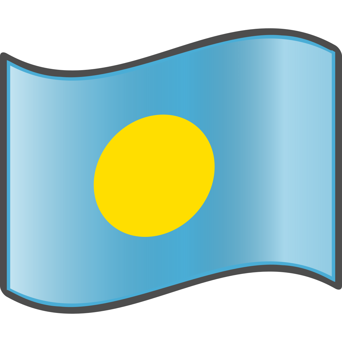 Palau Flag PNG Clipart Background