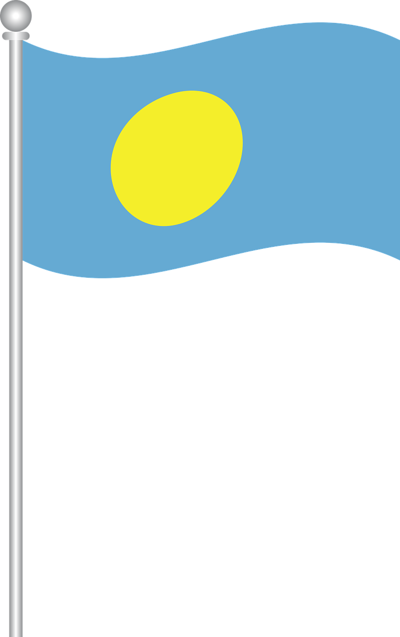 Palau Flag Transparent Background