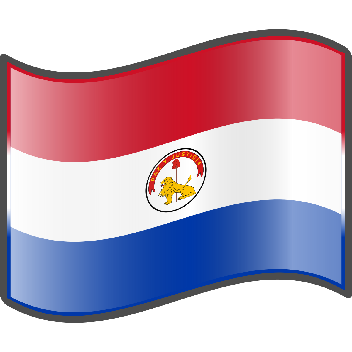 Paraguay Flag Background PNG Image