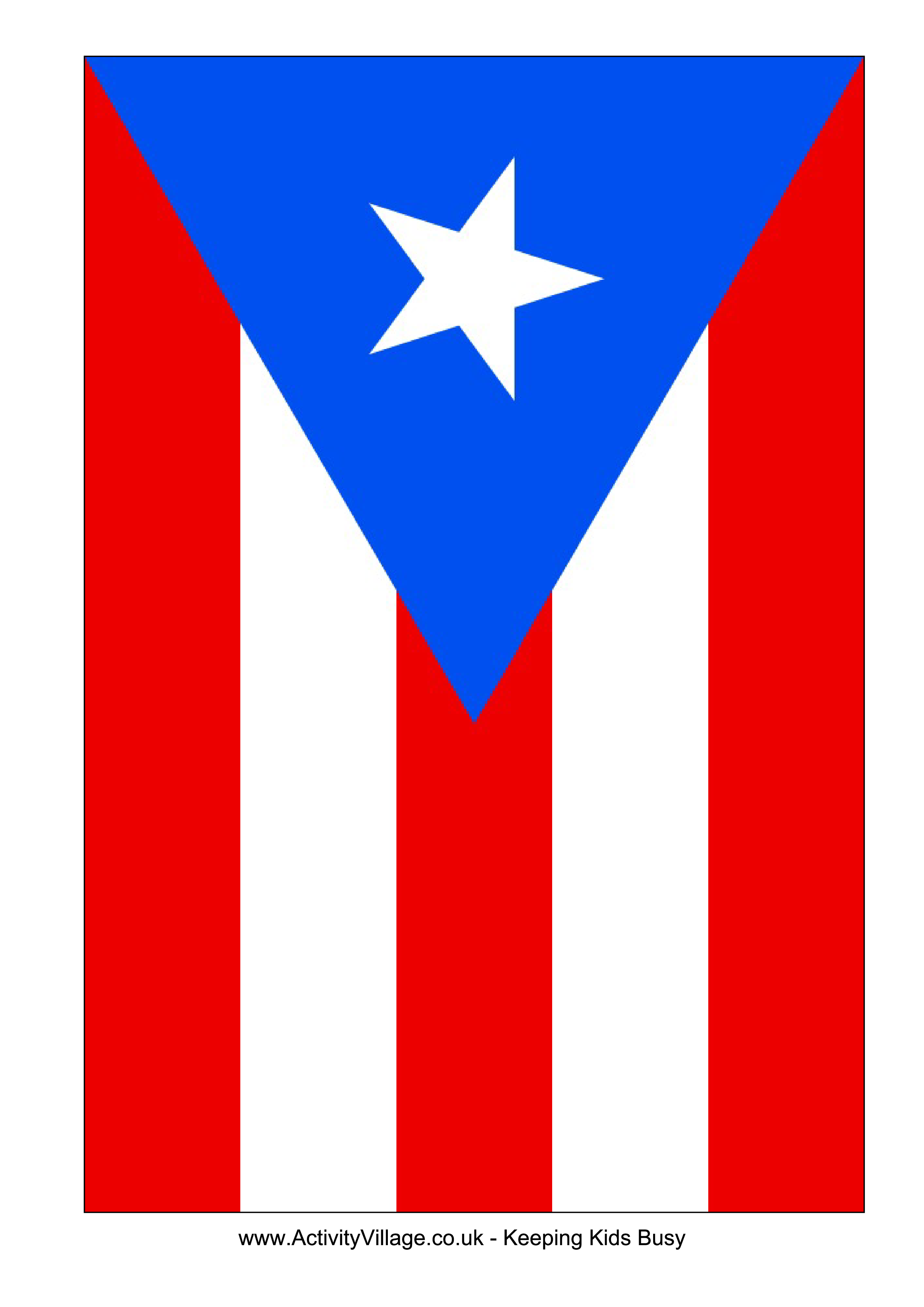 Puerto Rico Flag Transparent File