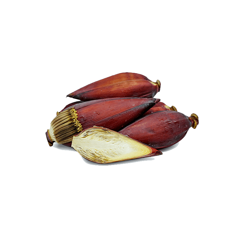 Raw Banana Flower Background PNG Image