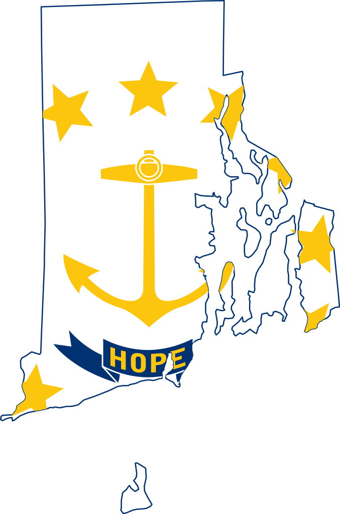 Rhode Island Flag Background PNG Image
