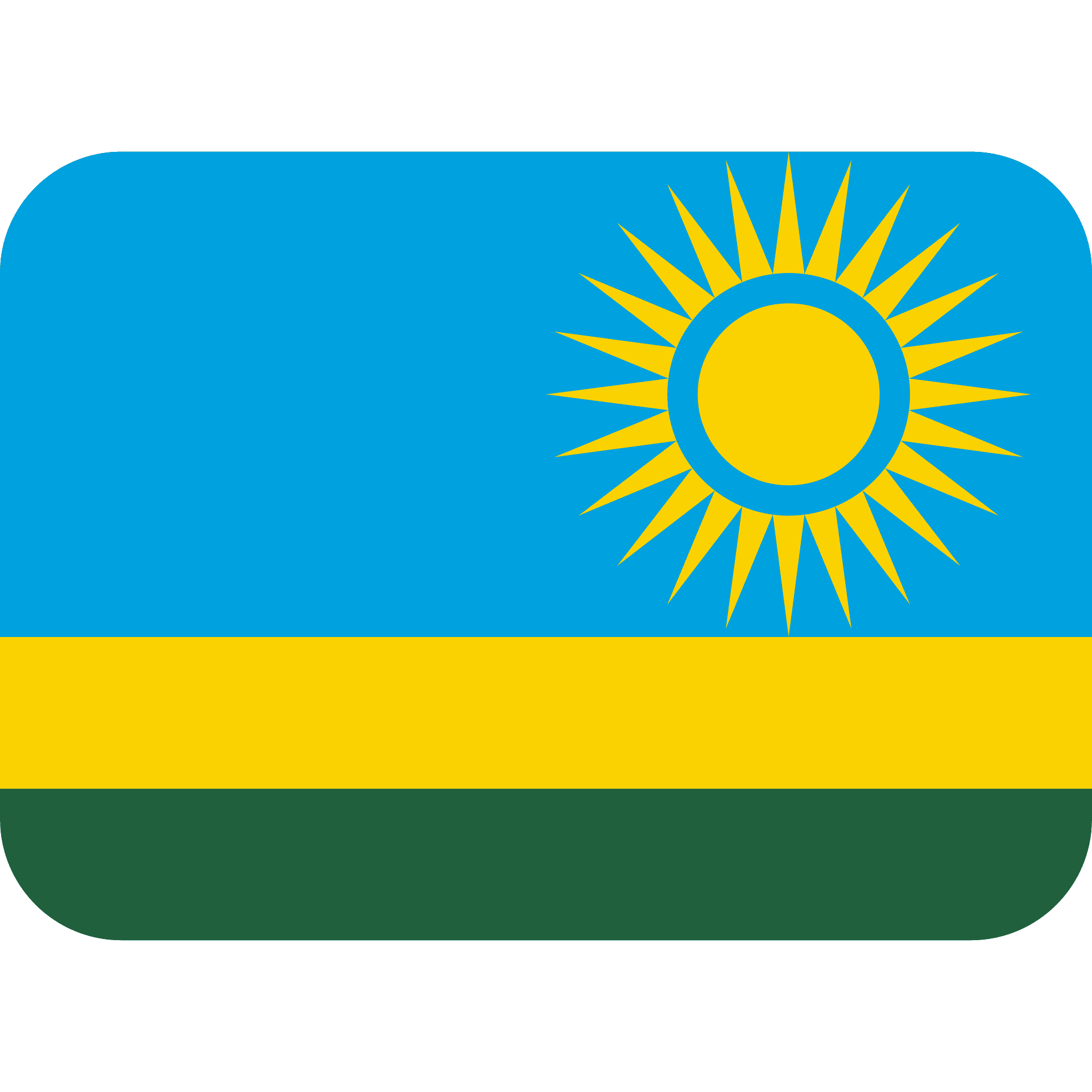 Rwanda Flag Download Free PNG