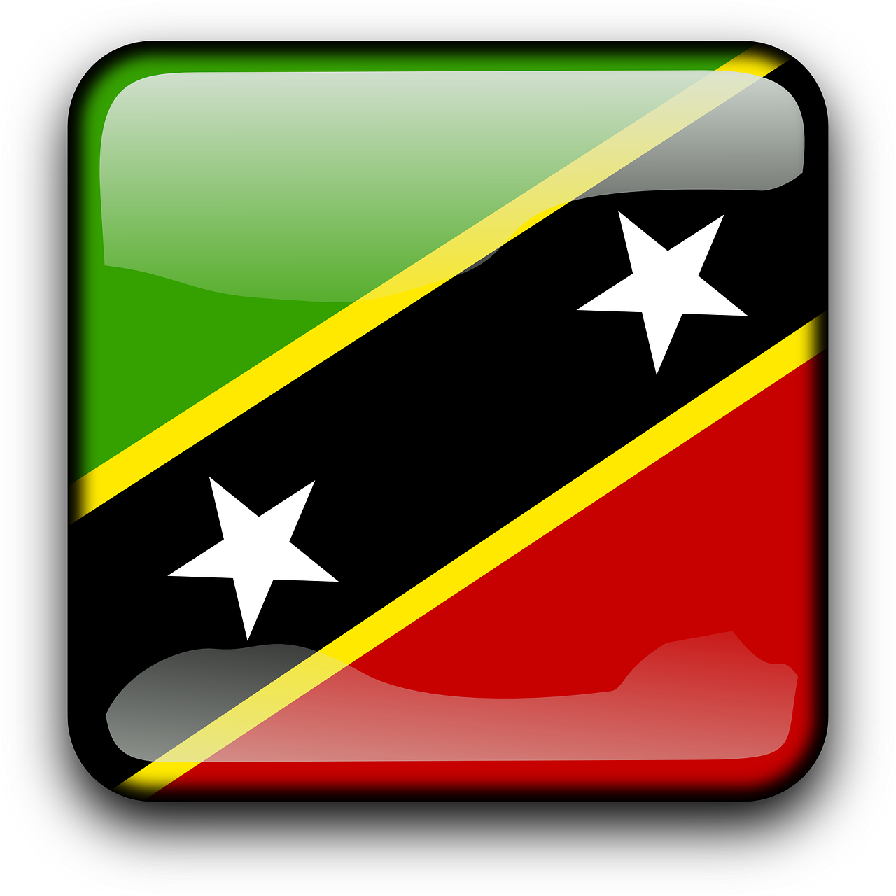 Saint Kitts And Nevis Flag Transparent Image