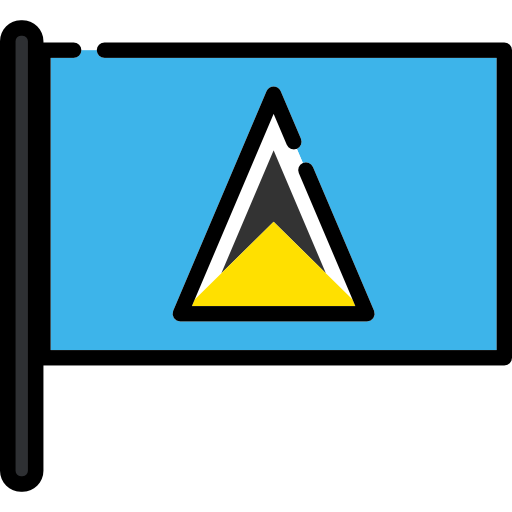 Saint Lucia Flag PNG HD Quality