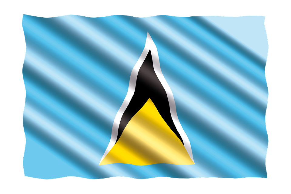 Saint Lucia Flag Transparent PNG