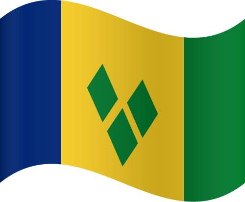 Saint Vincent And The Grenadines Flag PNG Photos