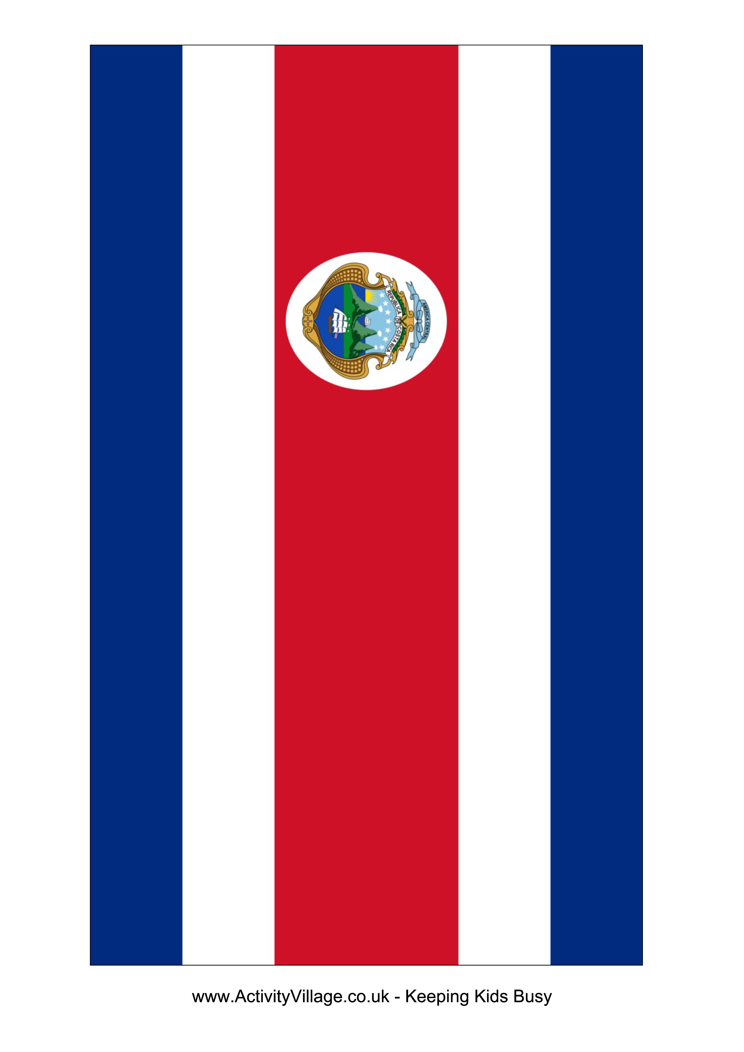 San José Costa Rica Flag PNG HD Quality