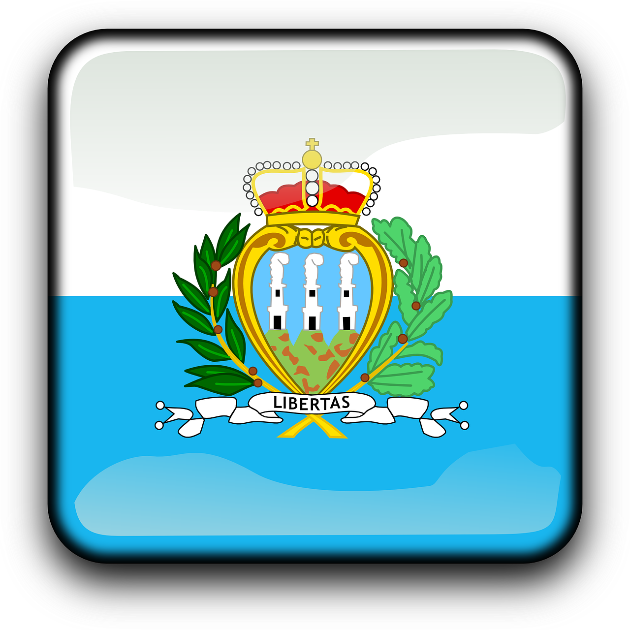 San Marino Flag PNG Background