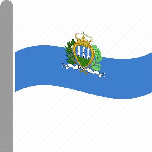 San Marino Flag PNG Clipart Background
