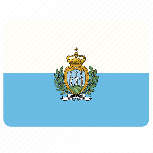 San Marino Flag PNG HD Quality