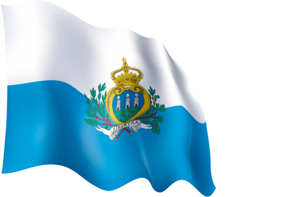 San Marino Flag Transparent Free PNG