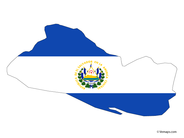 San Salvador Flag Background PNG