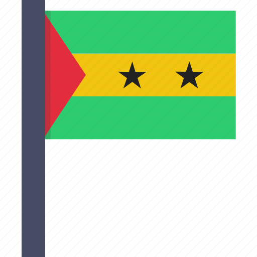 São Tomé And Príncipe Flag Background PNG Image