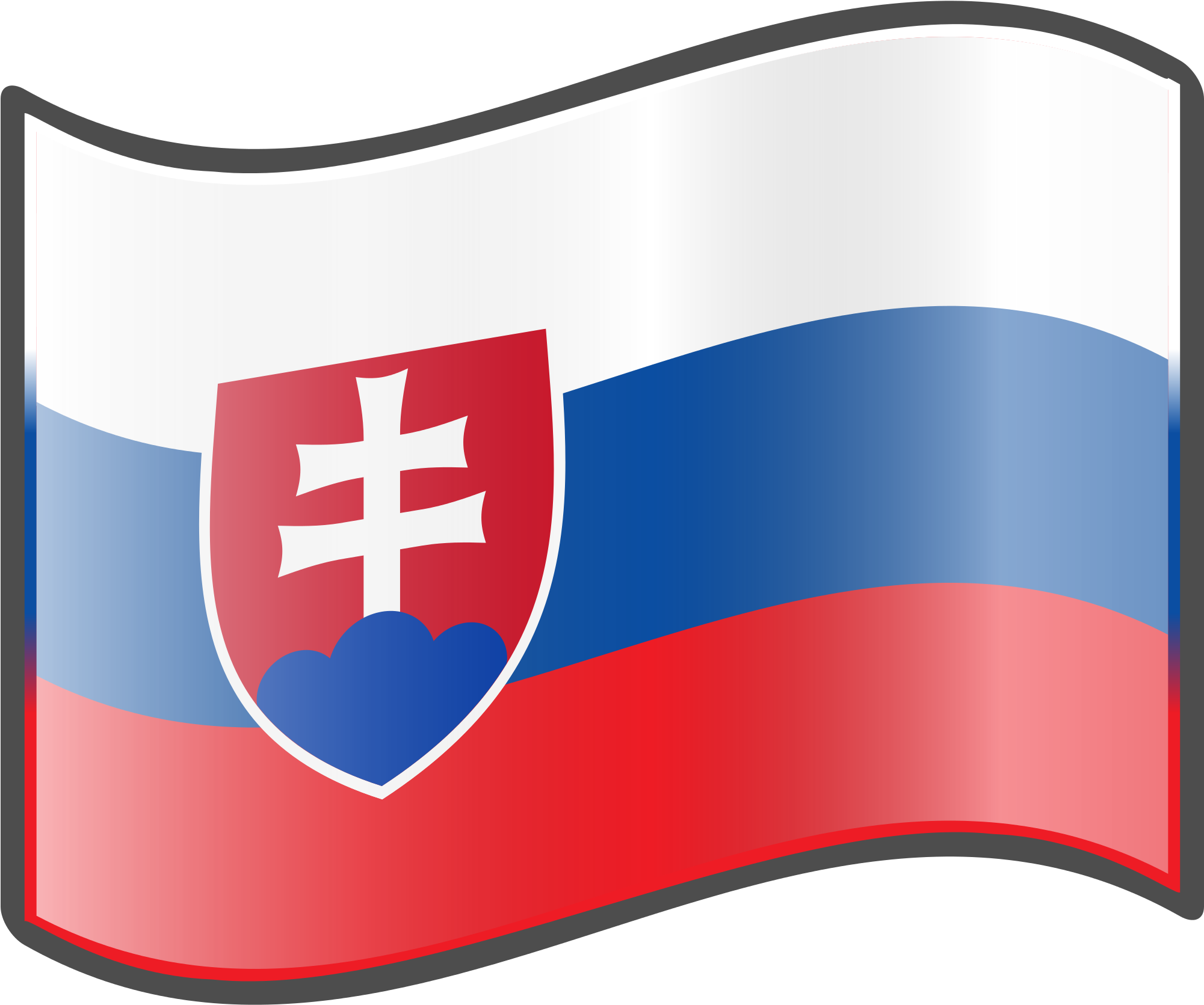 Slovakia Flag Background PNG Image
