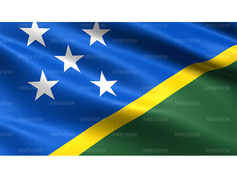 Solomon Islands Flag PNG Photo Image