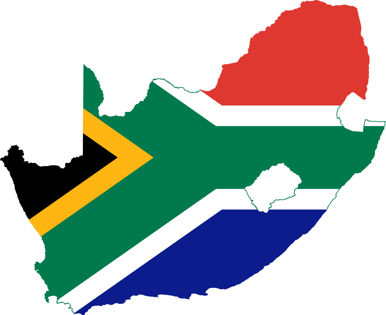 South Africa Flag PNG Pic Background