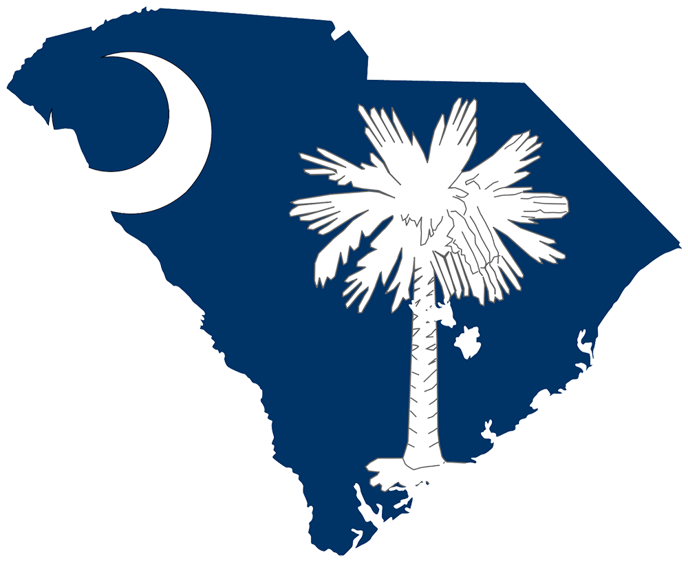 South Carolina State Flag PNG Clipart Background