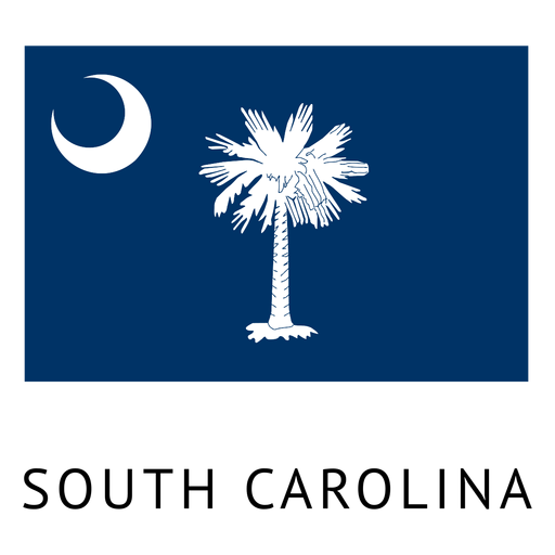 South Carolina State Flag PNG HD Quality