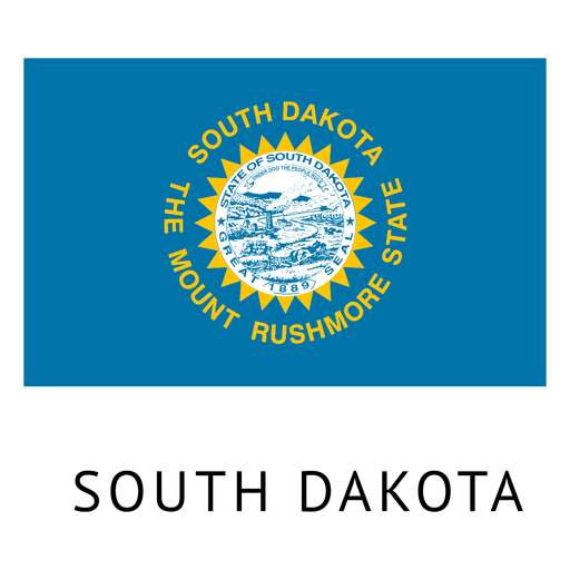 South Dakota Flag Background PNG Image