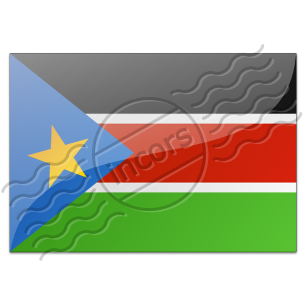 South Sudan Flag Background PNG Image