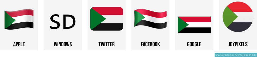 Sudan Flag Background PNG