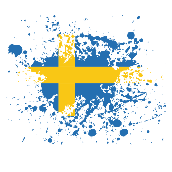 Sweden Flag Background PNG Image