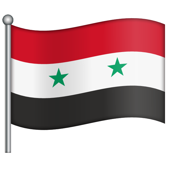 Syria Flag Background PNG Image