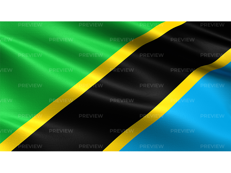 Tanzania Flag Transparent Image